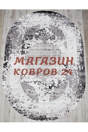 Турецкий ковер Sanat viscon 6302 Серый овал